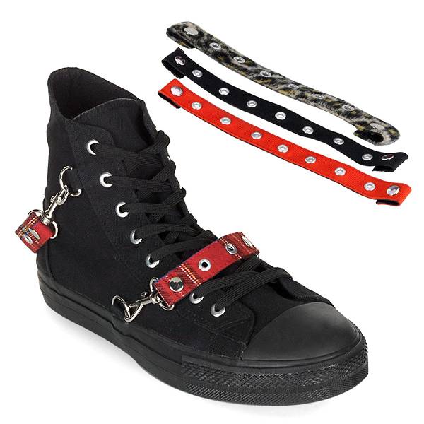 Demonia Women's Deviant-107 High Top Sneakers - Black Canvas D0921-64US Clearance